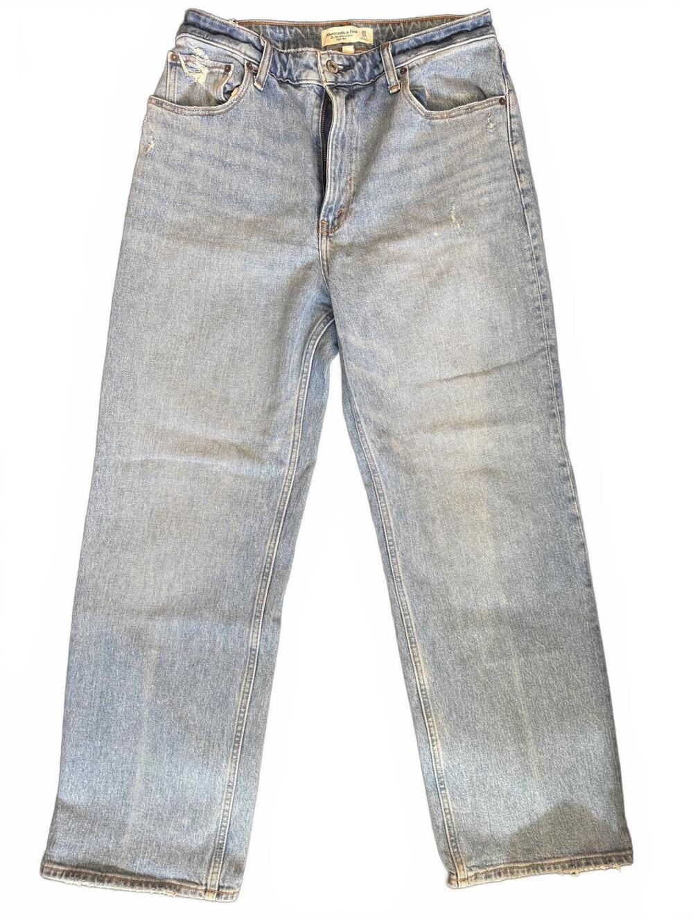 Abercrombie&Fitch | 90s Relaxed High Rise Blue Jeans | Curve Love Size 30/10S